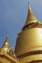 Thailand, Bangkok, Grand Palace, Large gold stupa.