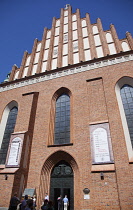 Poland, Warsaw, Old Town, Swietojanska, Entrance to St Johns Cathedral.