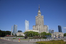 Poland, Warsaw, Centrum, Palace of Culture and Science, a gift from Russia in 1955.