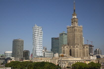 Poland, Warsaw, Centrum, Palace of Culture and Science, a gift from Russia in 1955.