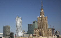 Poland, Warsaw, Centrum, Palace of Culture and Science, a gift from Russia in 1955.