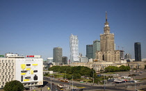 Poland, Warsaw, Centrum, Palace of Culture and Science, a gift from Russia in 1955.