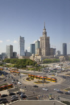 Poland, Warsaw, Centrum, Palace of Culture and Science, a gift from Russia in 1955.