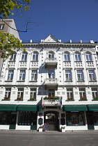 Poland, Warsaw, Chielna, Exterior of fashion stores.