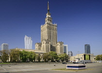 Poland, Warsaw, Palace of Culture and Science.