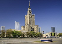 Poland, Warsaw, Palace of Culture and Science.