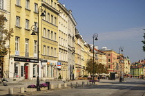 Poland, Warsaw, Ul Krakowskie Przedmiescie or The Royal Way leading to Castle Square and Warsaw Old Town.