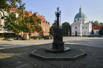 Poland, Warsaw, New Town, Market Square, Church of Saint Casimir.
