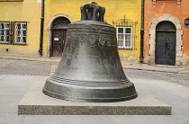 Poland, Warsaw, Old Town, Canon Square, Bronze bell of Warsaw.