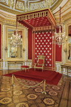 Poland, Warsaw, Royal Castle, The Throne Room.