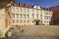 Poland, Warsaw, Royal Castle courtyard.