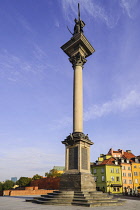 Poland, Warsaw, King Sigismund III Vasa Column in Plac Zamkowy or Castle Square.