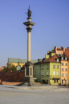 Poland, Warsaw, King Sigismund III Vasa Column in Plac Zamkowy or Castle Square.