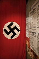 Poland, Krakow, Oskar Schindler Factory now a Museum, Nazi flag.