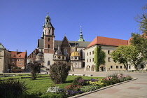 Poland, Krakow, Wawel Hill, Wawel Cathedral.