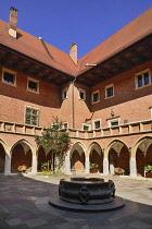Poland, Krakow, Collegium Maius University, Courtyard.