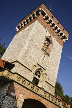 Poland, Krakow, St Florian's Gate leading into the Old Town.