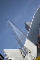 USA, New York State, New York City, Manhattan, World Trade Center with the Oculus terminal station.