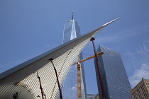 USA, New York State, New York City, Manhattan, World Trade Center with the Oculus terminal station.