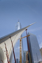 USA, New York State, New York City, Manhattan, World Trade Center with the Oculus terminal station.