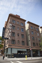 USA, New York State, New York City, Manhattan, Exterior of the Gem hotel in Chelsea.