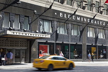 USA, New York State, New York City, Manhattan, Lexington Avenue, Exterior of Bloomingdales department store.