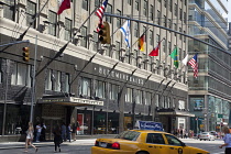 USA, New York State, New York City, Manhattan, Lexington Avenue, Exterior of Bloomingdales department store.