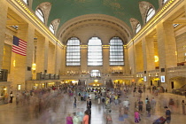 USA, New York State, New York City, Manhattan, Interior of Grand Central Terminal railway station.