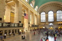 USA, New York State, New York City, Manhattan, Interior of Grand Central Terminal railway station.