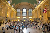 USA, New York State, New York City, Manhattan, Interior of Grand Central Terminal railway station.