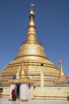 Myanmar, Yangon, Botataung Pagoda, Buddha's First Sacred Hair Relic Pagoda.