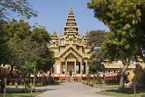 Myanmar, Bagan, Pyinsapathada, Great Audience Hall replica Golden Palace.