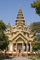 Myanmar, Bagan, Pyinsapathada, Great Audience Hall replica Golden Palace.