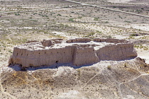 Uzbekistan, Khorezm, Ayaz Kala Fortress 2, photo taken from Ayaz Kala Fortress 1, Ayaz Kala.