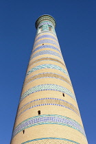 Uzbekistan, Khiva, Islam Khodja Minaret, Ichan Kala.