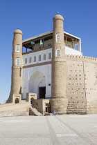 Uzbekistan, Bukhara, Entrance of the Ark Fortress, Registan Square.