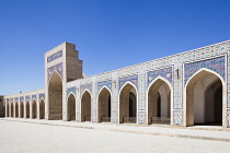 Uzbekistan, Bukhara, Islamic architecture in courtyard, Kalon Mosque, also known as Kalyan Mosque, Poi Kalon.