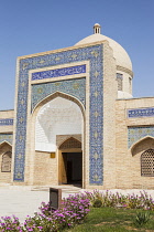 Uzbekistan, Bukhara, Entrance to Bakhauddin Naqshband Complex, also known as Memorial of Baha Ad Din Naqshband.