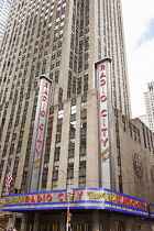 USA, New York City, Manhattan, Radio City Music Hall, 50th Street at the Avenue of the Americas.