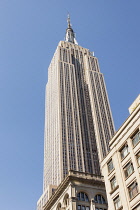 USA, New York City, Manhattan, Empire State Building, 5th Avenue.
