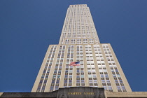 USA, New York City, Manhattan, Empire State Building, 5th Avenue.