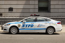 USA, New York City, Manhattan, New York Police Department car, NYPD.