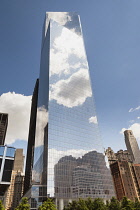 USA, New York City, Manhattan, Four World Trade Center also known as Tower 4 and 150 Greenwich Street.