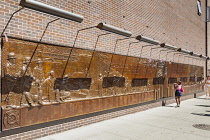 USA, New York City, Manhattan, New York Fire Department Memorial Wall, Engine 10, Ladder 10, World Trade Center.