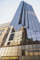 USA, New York City, Manhattan, Trump Tower, 725 Fifth Avenue.