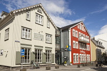 Iceland, Retkjavik, Hotel Reykjavik Centrum and Fjalakotturinn Restaurant, Adalstraeti.