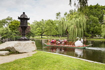 USA, Massachusetts, Boston, Swan boat, Boston Public Garden.