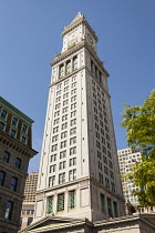 USA, Massachusetts, Boston, Custom House, McKinley Square.