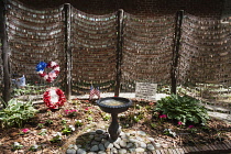 USA, Massachusetts, Boston, Old North Memorial Garden for fallen US soldiers in Iraq and Afghanistan, North End.