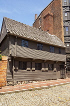 USA, Massachusetts, Boston, Paul Revere House, 19 North Square, North End.